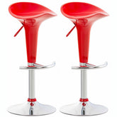 2er Set Barhocker Saddle - rot