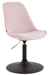 Esszimmerstuhl Maverick Samt schwarz - pink