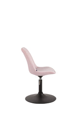Esszimmerstuhl Maverick Samt schwarz - pink