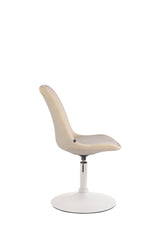 Esszimmerstuhl Maverick Samt weiß - creme