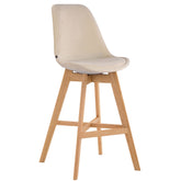 Barhocker Cannes Samt natura - creme - InfinityMarket