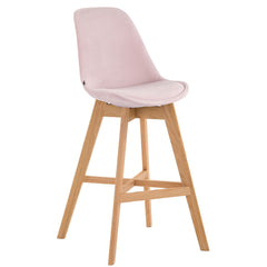 Barhocker Cannes Samt natura - pink - InfinityMarket