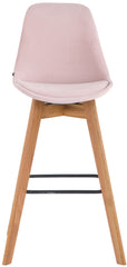Barhocker Metz Samt natura - pink