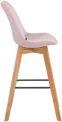 Barhocker Metz Samt natura - pink