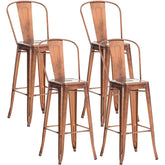 4er Set Barhocker Aiden - kupfer by Dropshipping-Europe – Barhocker