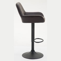 2er Set Barhocker Braga Kunstleder schwarz - braun