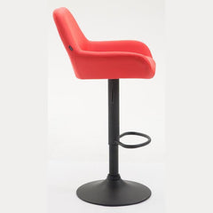 2er Set Barhocker Braga Kunstleder schwarz - rot