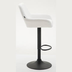2er Set Barhocker Braga Kunstleder schwarz - weiß
