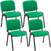 4er Set Besucherstuhl Ken Stoff - grün