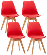 4er Set Stuhl Linares - rot