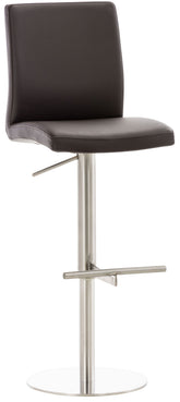 Barhocker Cadiz Kunstleder edelstahl - braun