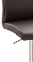 Barhocker Cadiz Kunstleder edelstahl - braun