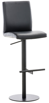 Barhocker Cadiz Kunstleder schwarz - schwarz