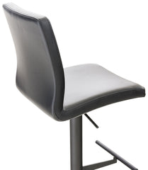 Barhocker Cadiz Kunstleder schwarz - schwarz