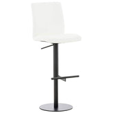 Barhocker Cadiz Kunstleder schwarz - weiß