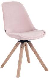 Esszimmerstuhl Troyes Samt Square natura - pink