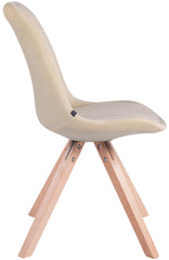 Besucherstuhl Toulouse Samt Square natura - creme