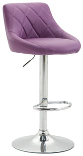 Barhocker Lazio Kunstleder chrom - lila by Dropshipping-Europe – Barhocker