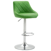 Barhocker Lazio Kunstleder chrom - grün - InfinityMarket