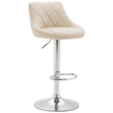 Barhocker Lazio Kunstleder chrom - creme - InfinityMarket
