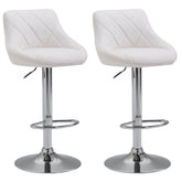 2er Set Barhocker Lazio Kunstleder C - weiß