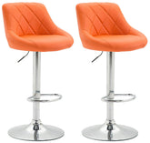 2er Set Barhocker Lazio Kunstleder C - orange