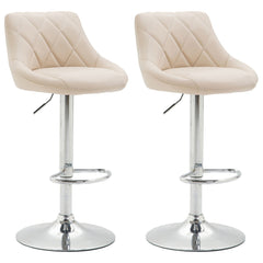 2er Set Barhocker Lazio Kunstleder C - creme