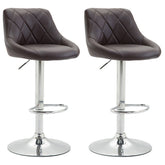 2er Set Barhocker Lazio Kunstleder C - braun