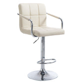 Barhocker Lucy V2 chrom - creme - InfinityMarket