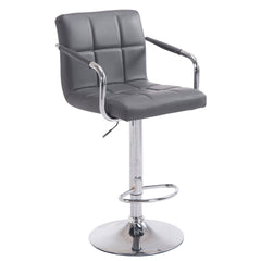 Barhocker Lucy V2 chrom - grau - InfinityMarket