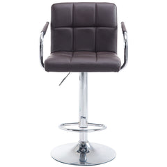 Barhocker Lucy V2 chrom - braun - InfinityMarket
