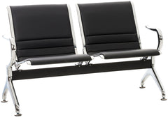 Wartebank Frankfurt 2-Sitzer - schwarz