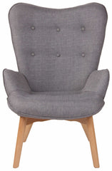 Lounger Durham Stoff - grau