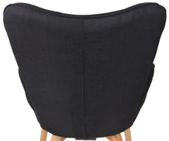 Lounger Durham Stoff - schwarz