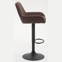 Barhocker Braga Stoff B - braun - InfinityMarket