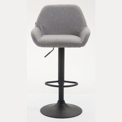 Barhocker Braga Stoff B - grau - InfinityMarket