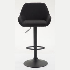 Barhocker Braga Stoff B - schwarz - InfinityMarket