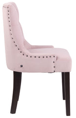 Esszimmerstuhl Aberdeen Samt antik - pink