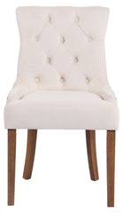 Esszimmerstuhl Aberdeen Samt antik-hell - creme