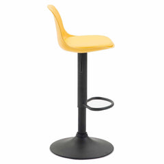 2er Set Barhocker Kiel Kunststoff schwarz - gelb