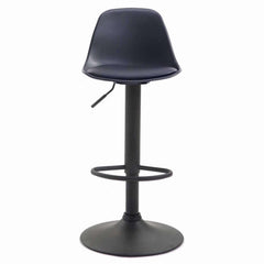 2er Set Barhocker Kiel Kunststoff schwarz - schwarz