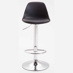 2er Set Barhocker Kiel Kunststoff chrom - schwarz
