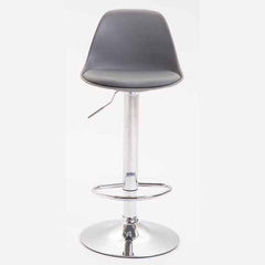 2er Set Barhocker Kiel Kunststoff chrom - grau