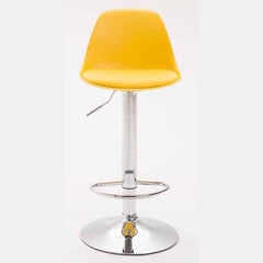 2er Set Barhocker Kiel Kunststoff chrom - gelb