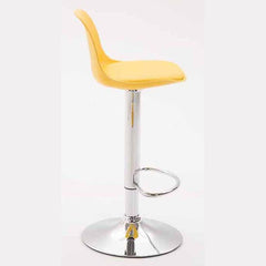 2er Set Barhocker Kiel Kunststoff chrom - gelb