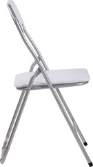 Klappstuhl Felix - weiß/silber