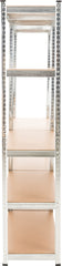 2er Set Steckregal G 90x40x180 cm - silber