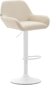 Barhocker Braga Kunstleder wei� - creme