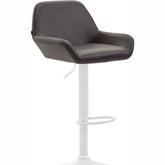 Barhocker Braga Kunstleder weiß - braun