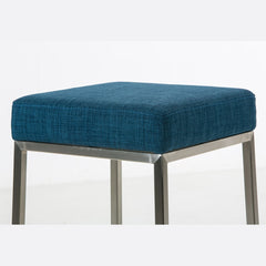 2er Set Barhocker Montreal 80 Stoff edelstahl - blau